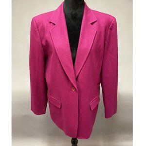 Pendleton, magenta blazer, size 14